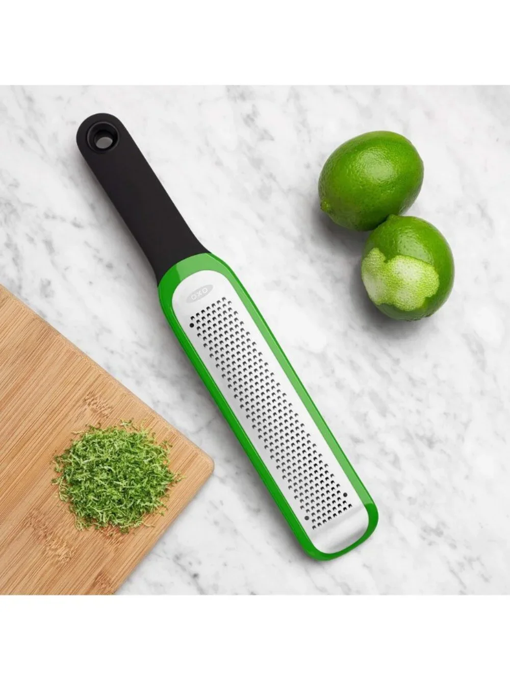 OXO Softworks Stainless Steel Zester Grater Citrus Cheese with Snap-On Cover